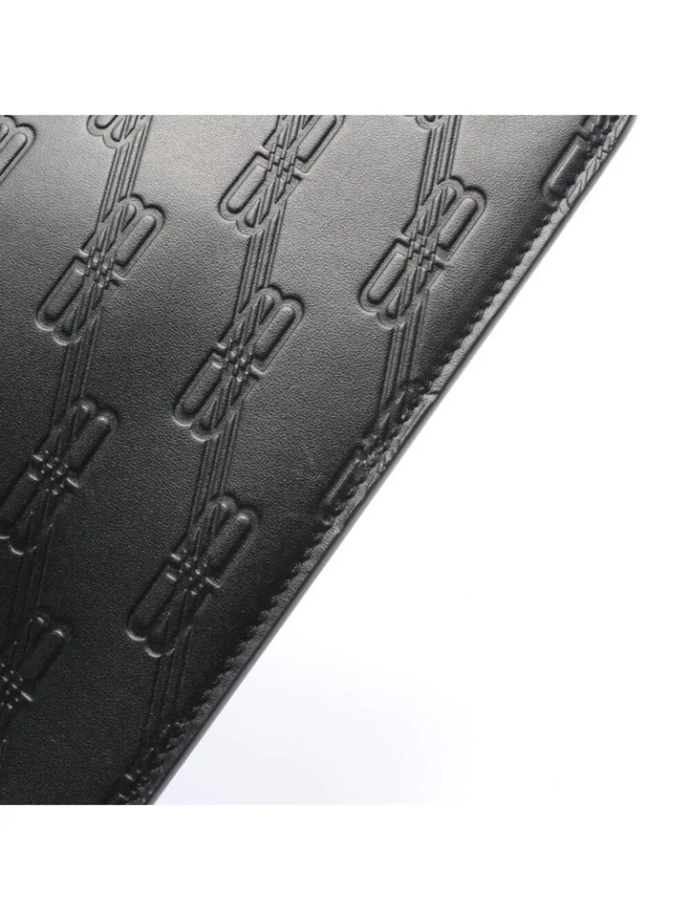 Balenciaga Clutch BB Monogram Black Leather